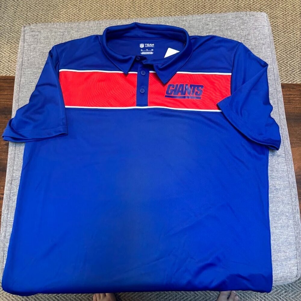 NFL New York Giants Men's Polo T-Shirt, Large